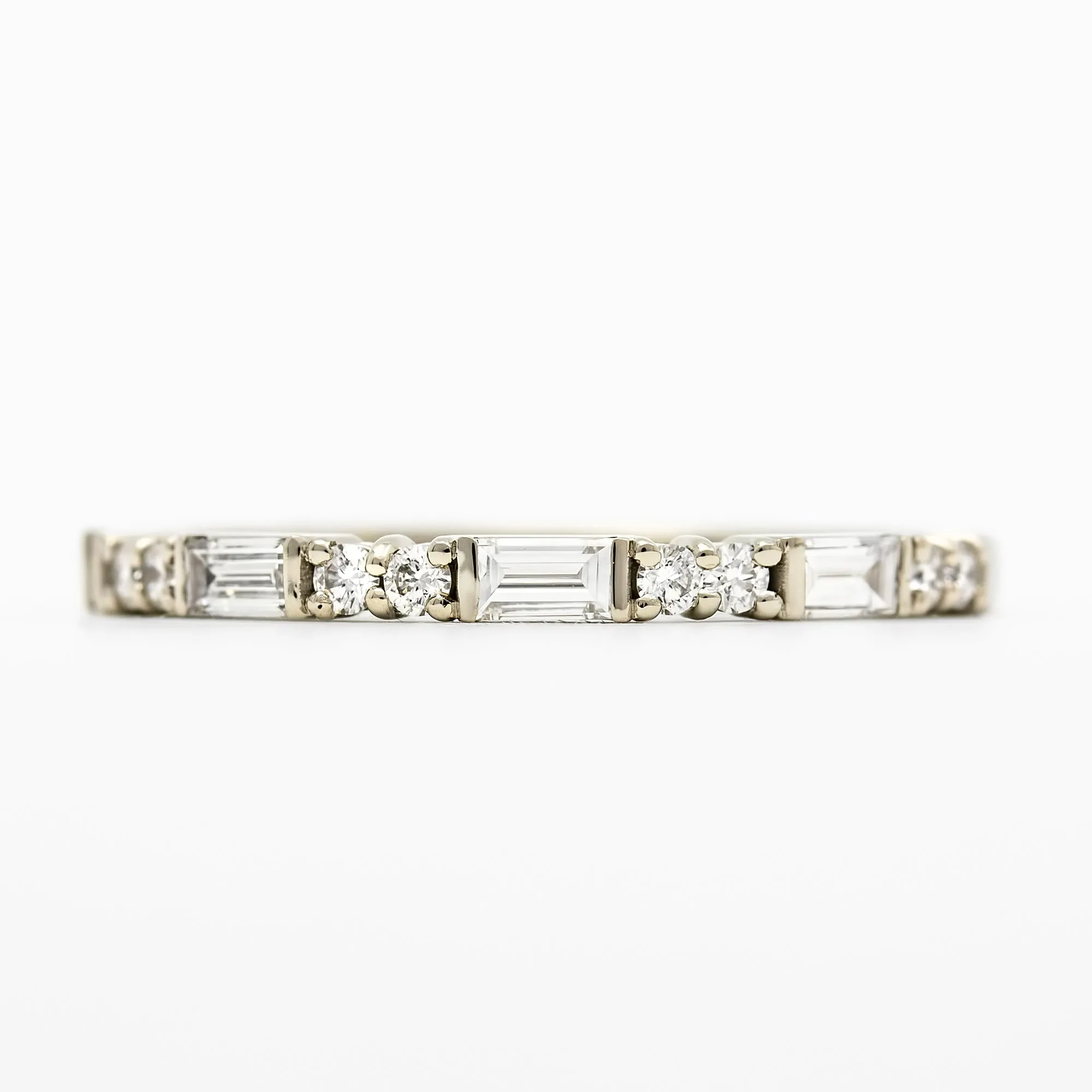Romy Band | Double Diamond Alternating Wedding Band