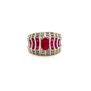 Ruby Ring in .925 Sterling Silver - KSR 10809