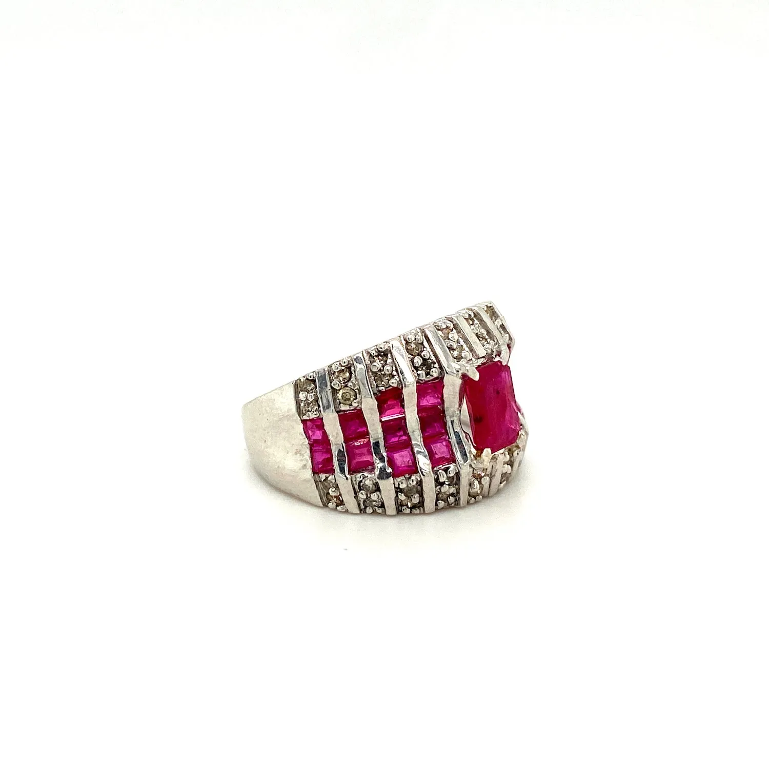 Ruby Ring in .925 Sterling Silver - KSR 10809