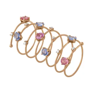 Sapphire Slinky Ring