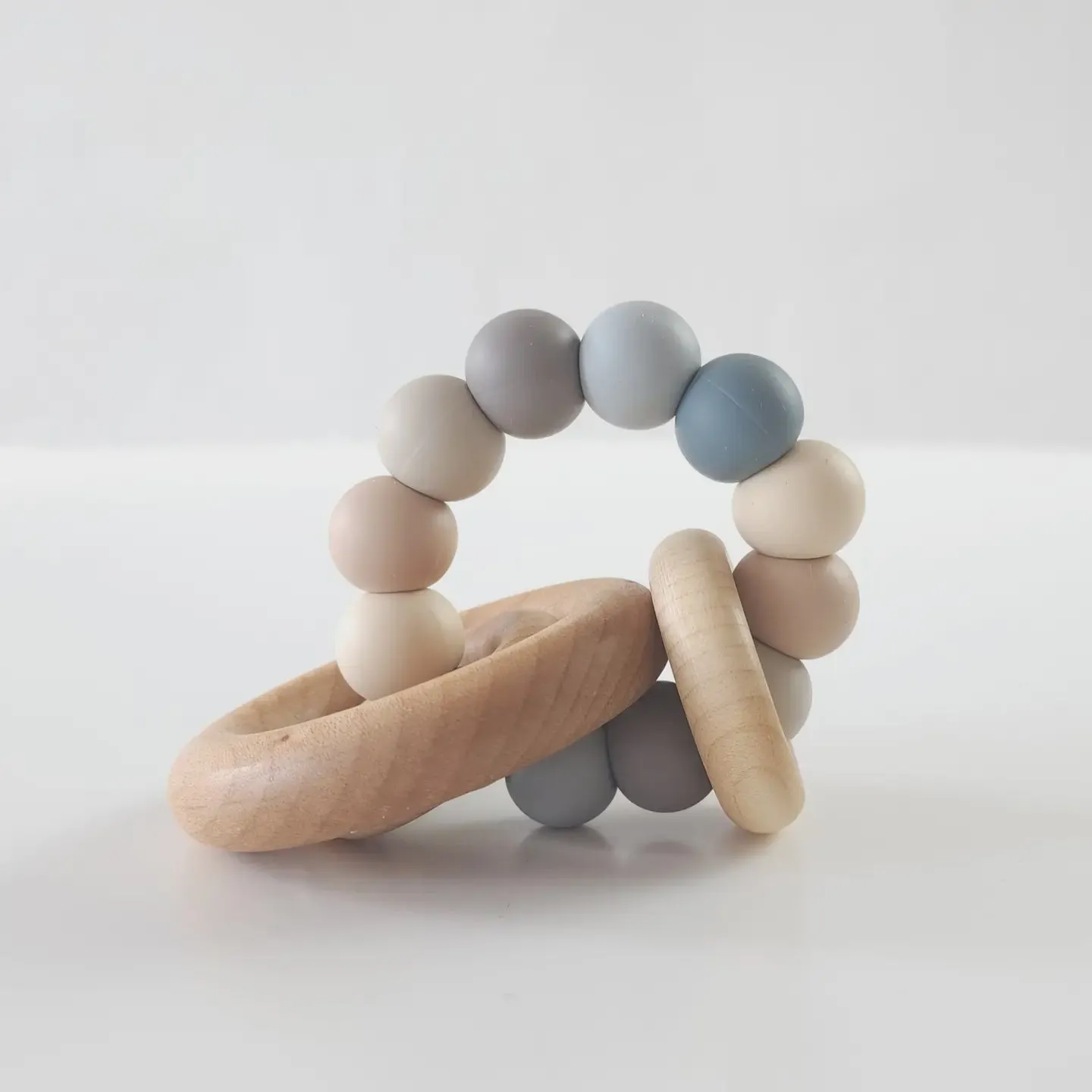Saturn Ring Wooden Baby Teether - Riverbed