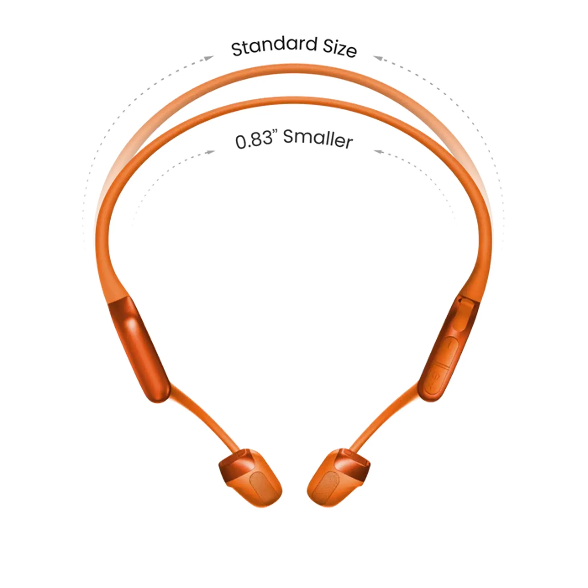 Shokz OpenRun Pro 2 Mini Bone Conduction Bluetooth Headphones Orange