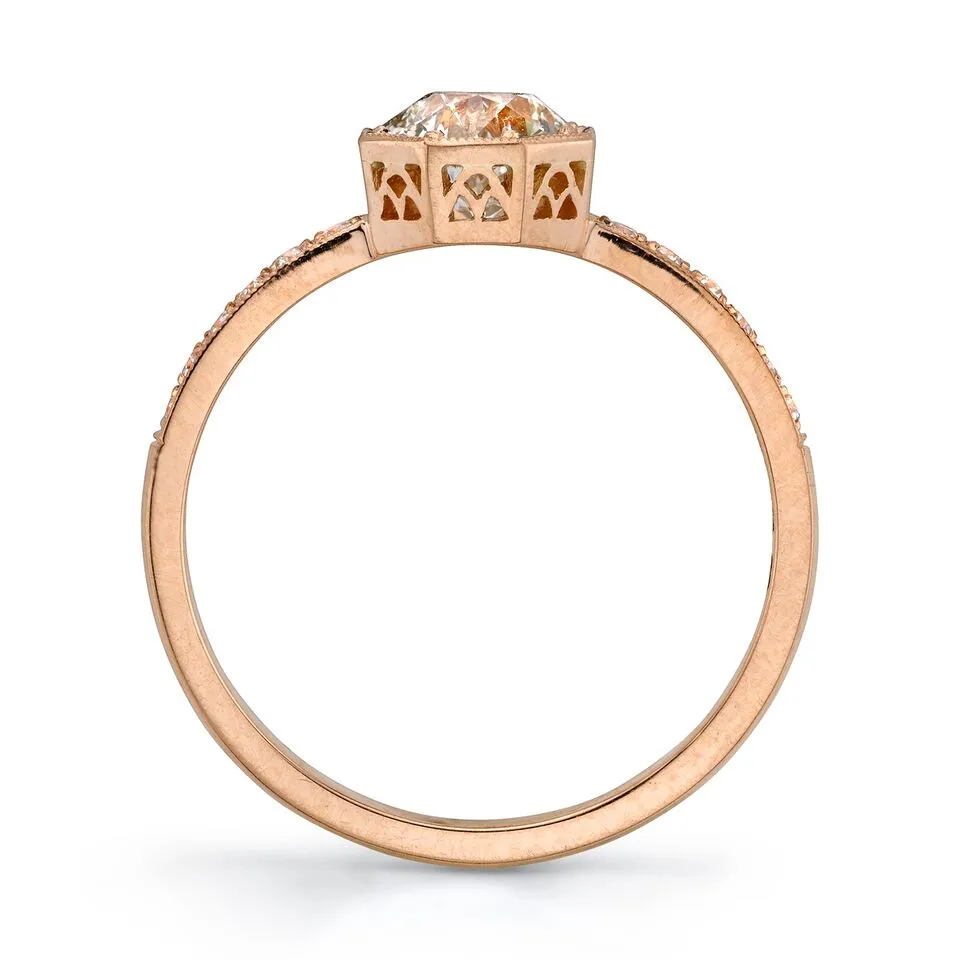 Single Stone Art Deco Inspired Engagement Ring