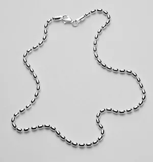 Southern Gates Sterling Silver 3mm Rice Bead Chain KAR511, 16" (82499)