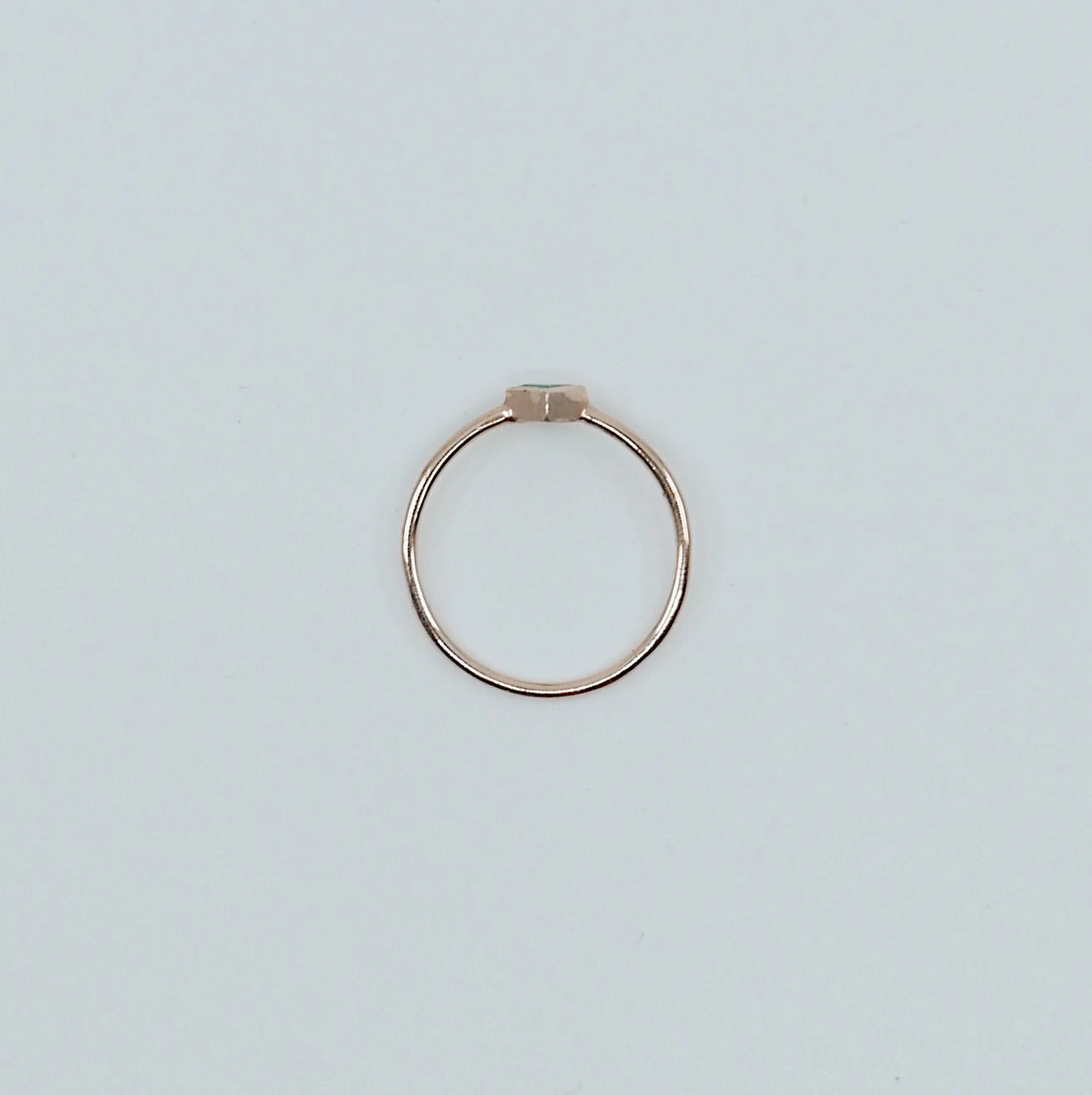 Square Bezel Emerald Ring