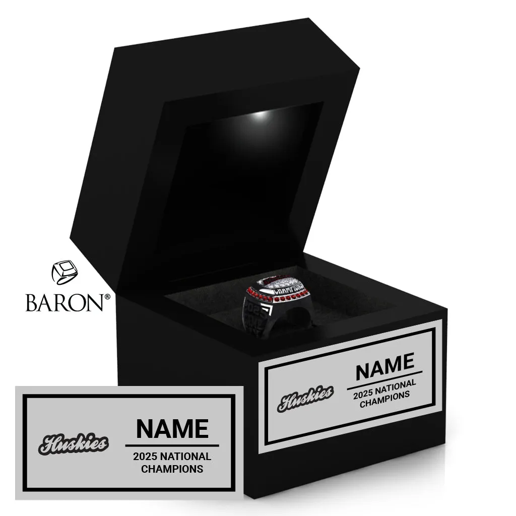 St. Cloud State Dance 2024 Championship Black LED Ring Box