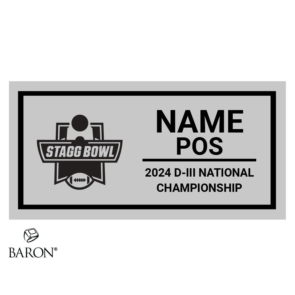 Stagg Bowl Officials 2024 Championship Black LED Ring Box