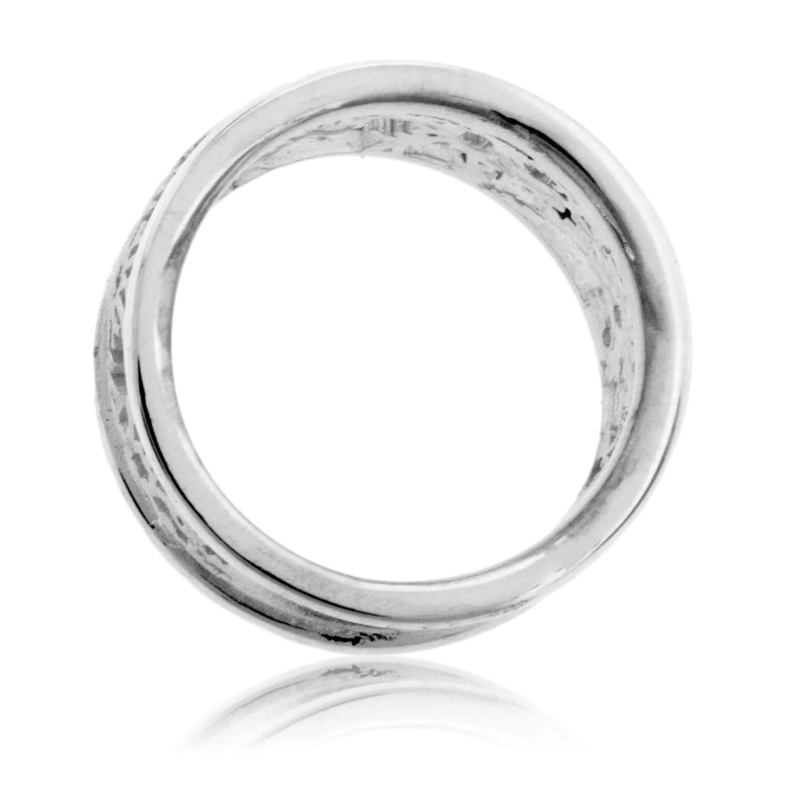 Sterling Silver Snowflake Cutout Band