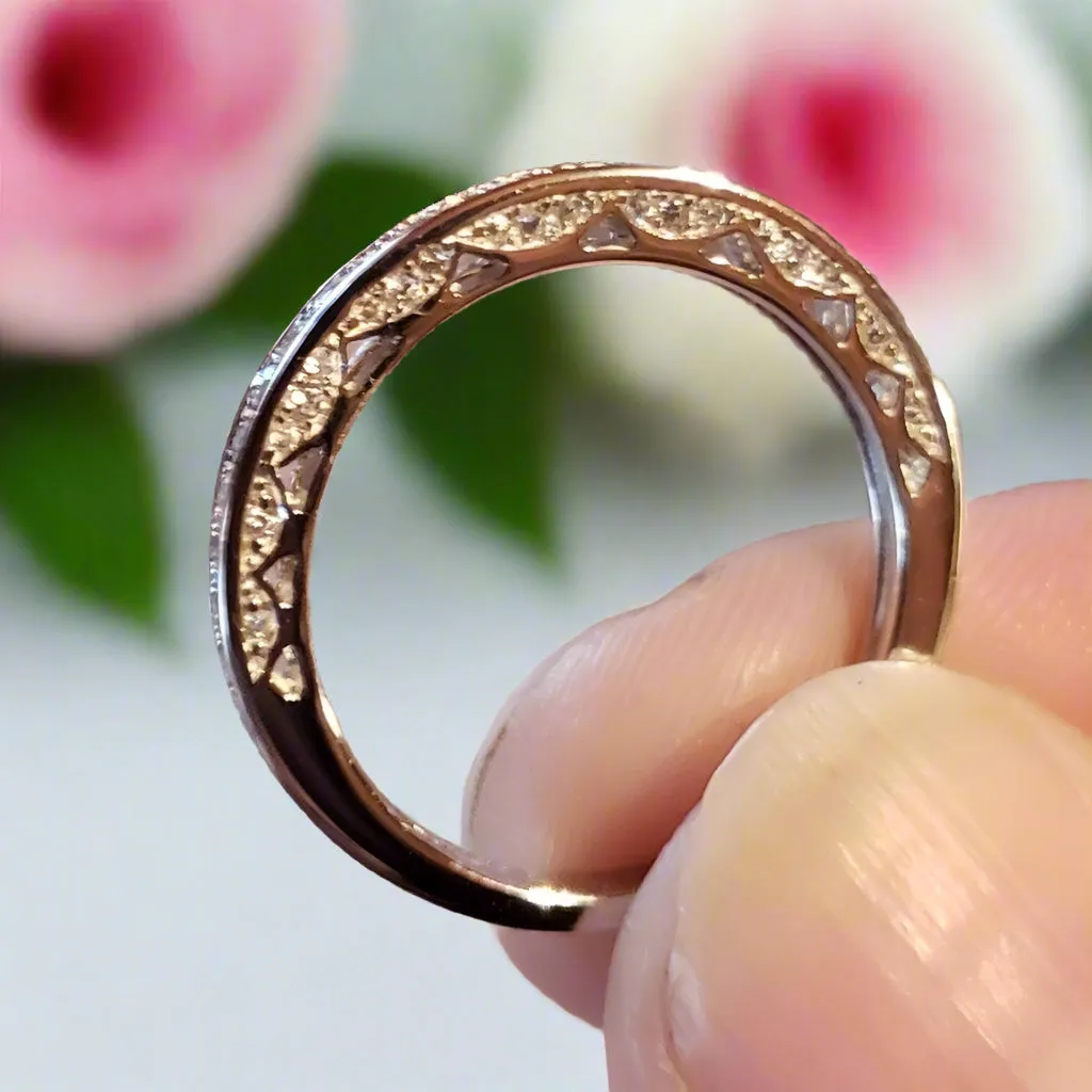 Straight Stackable Engagement Ring/WeddingBand