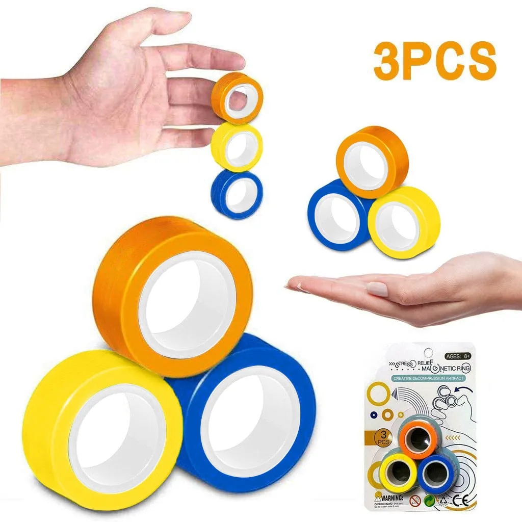 Stress-Relief Magnetic Ring Fidget Toy