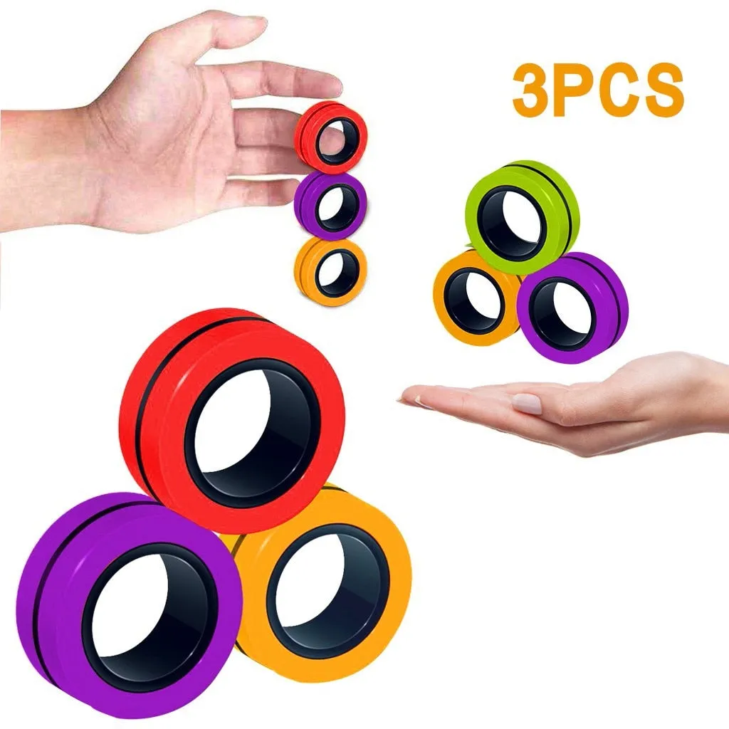Stress-Relief Magnetic Ring Fidget Toy