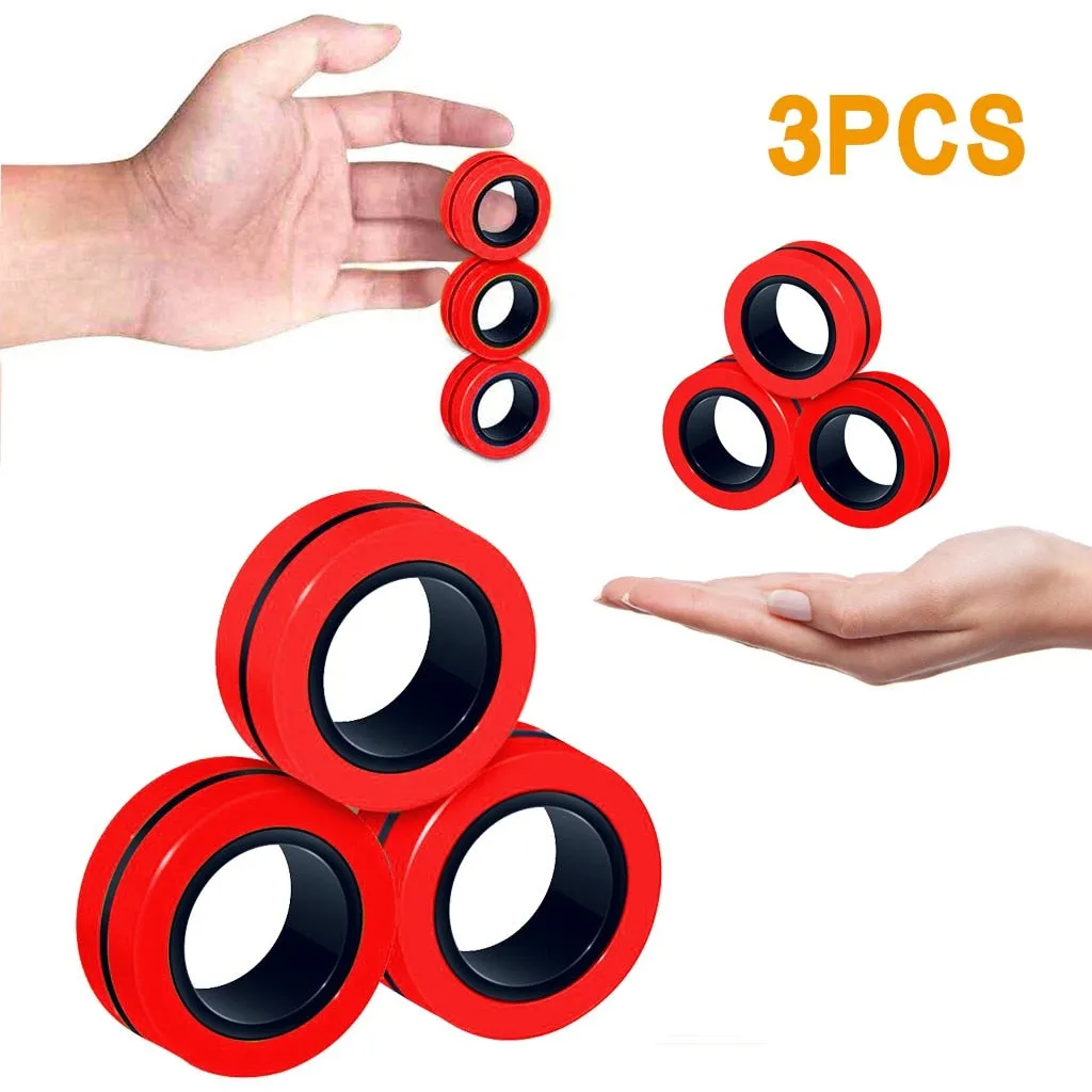 Stress-Relief Magnetic Ring Fidget Toy