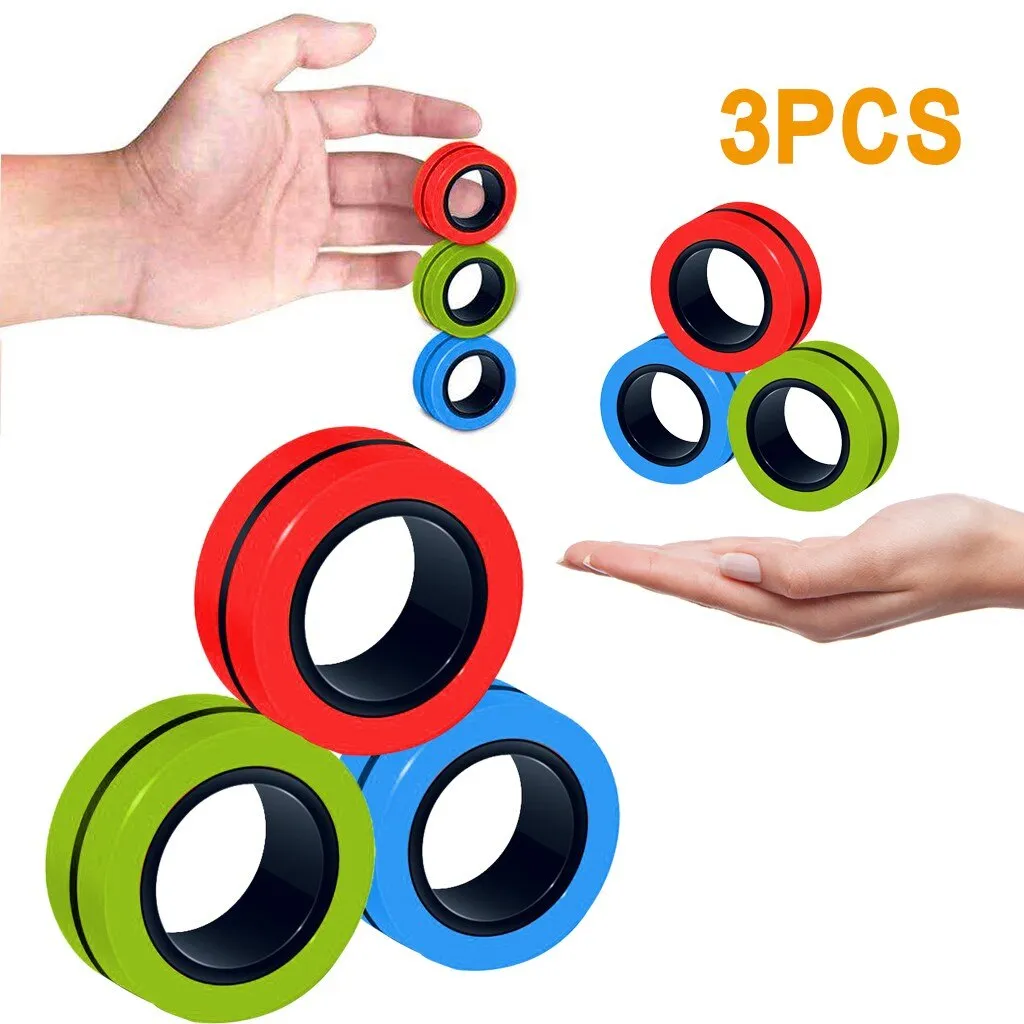 Stress-Relief Magnetic Ring Fidget Toy