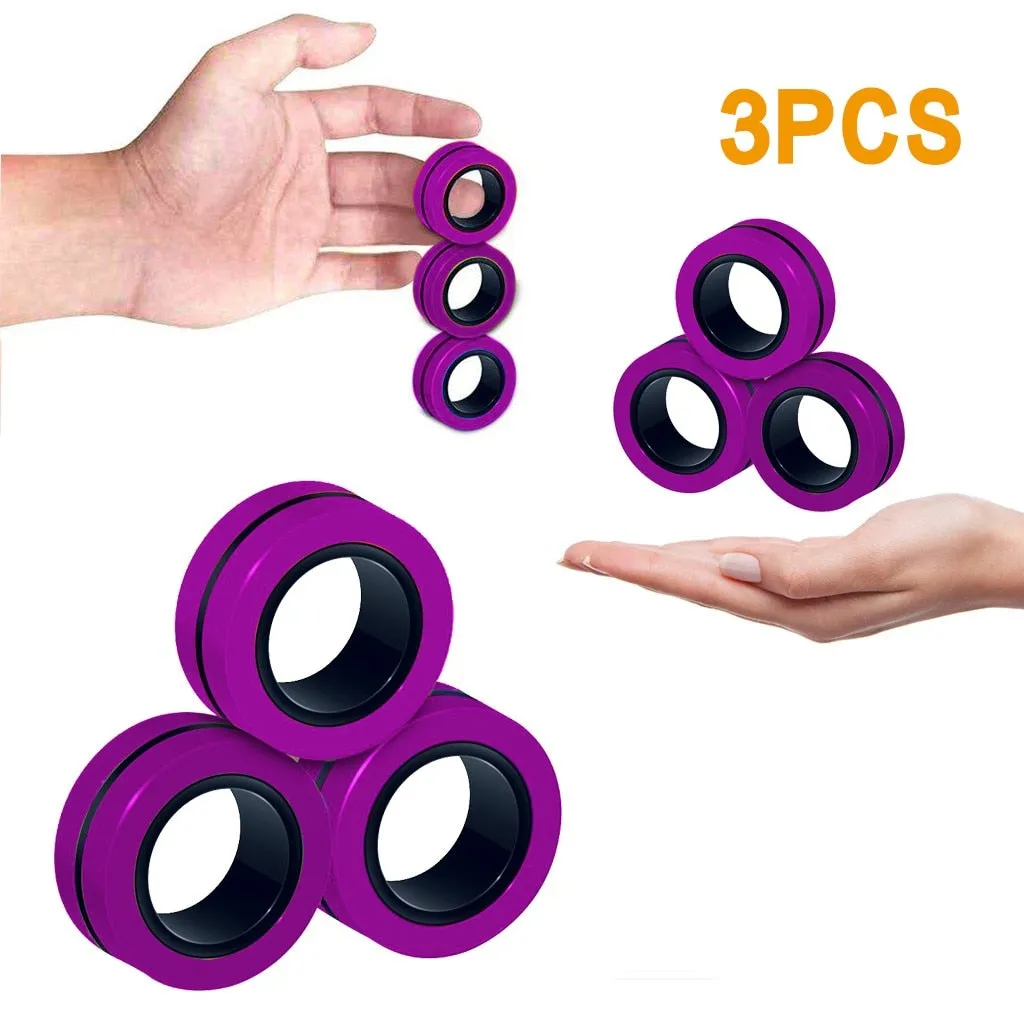 Stress-Relief Magnetic Ring Fidget Toy