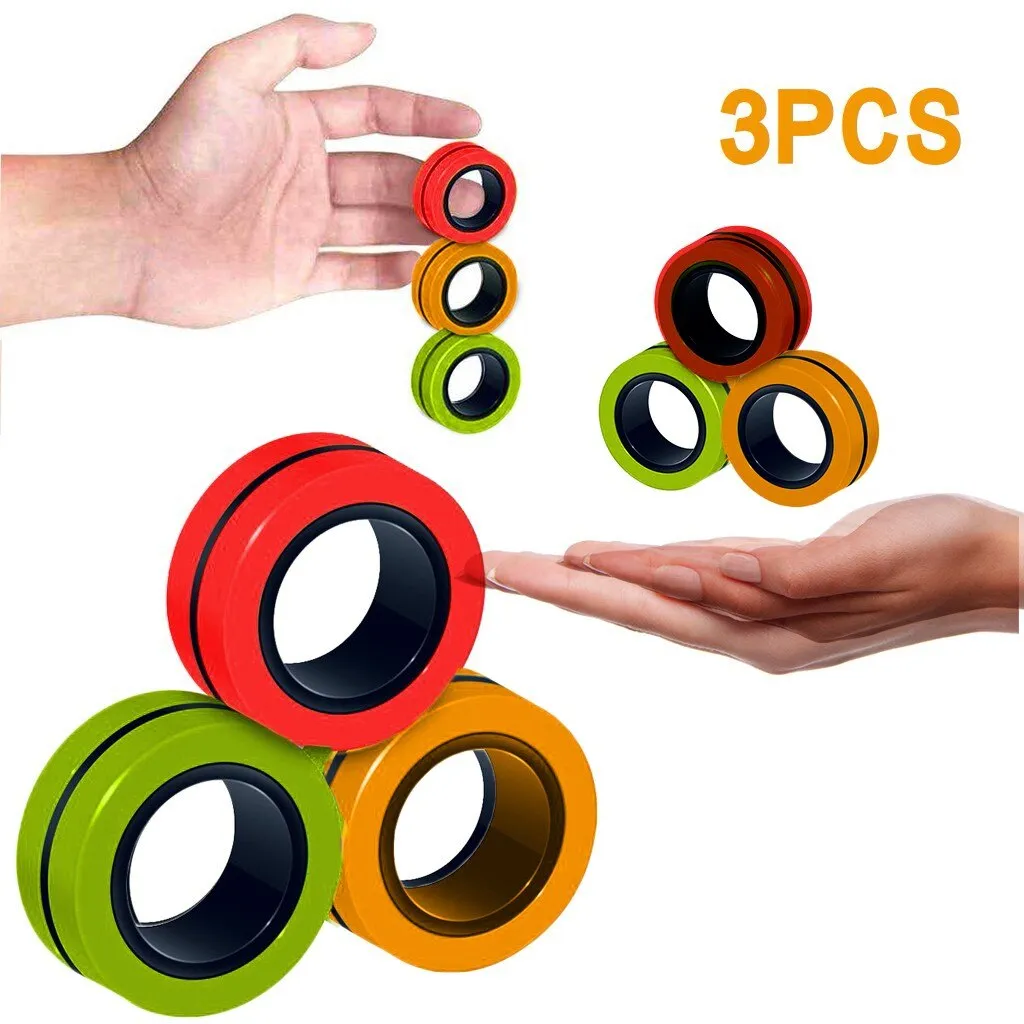 Stress-Relief Magnetic Ring Fidget Toy