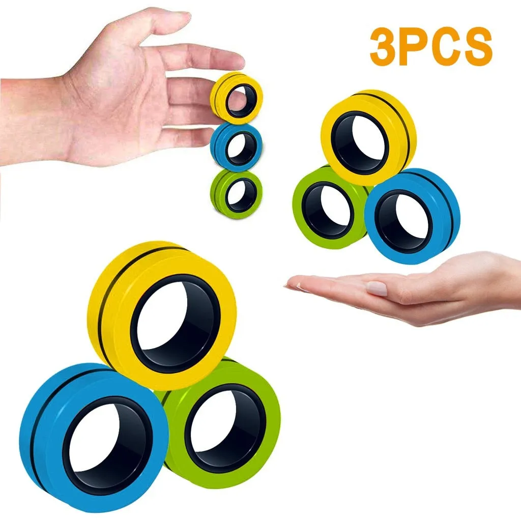 Stress-Relief Magnetic Ring Fidget Toy