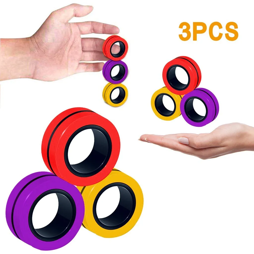 Stress-Relief Magnetic Ring Fidget Toy
