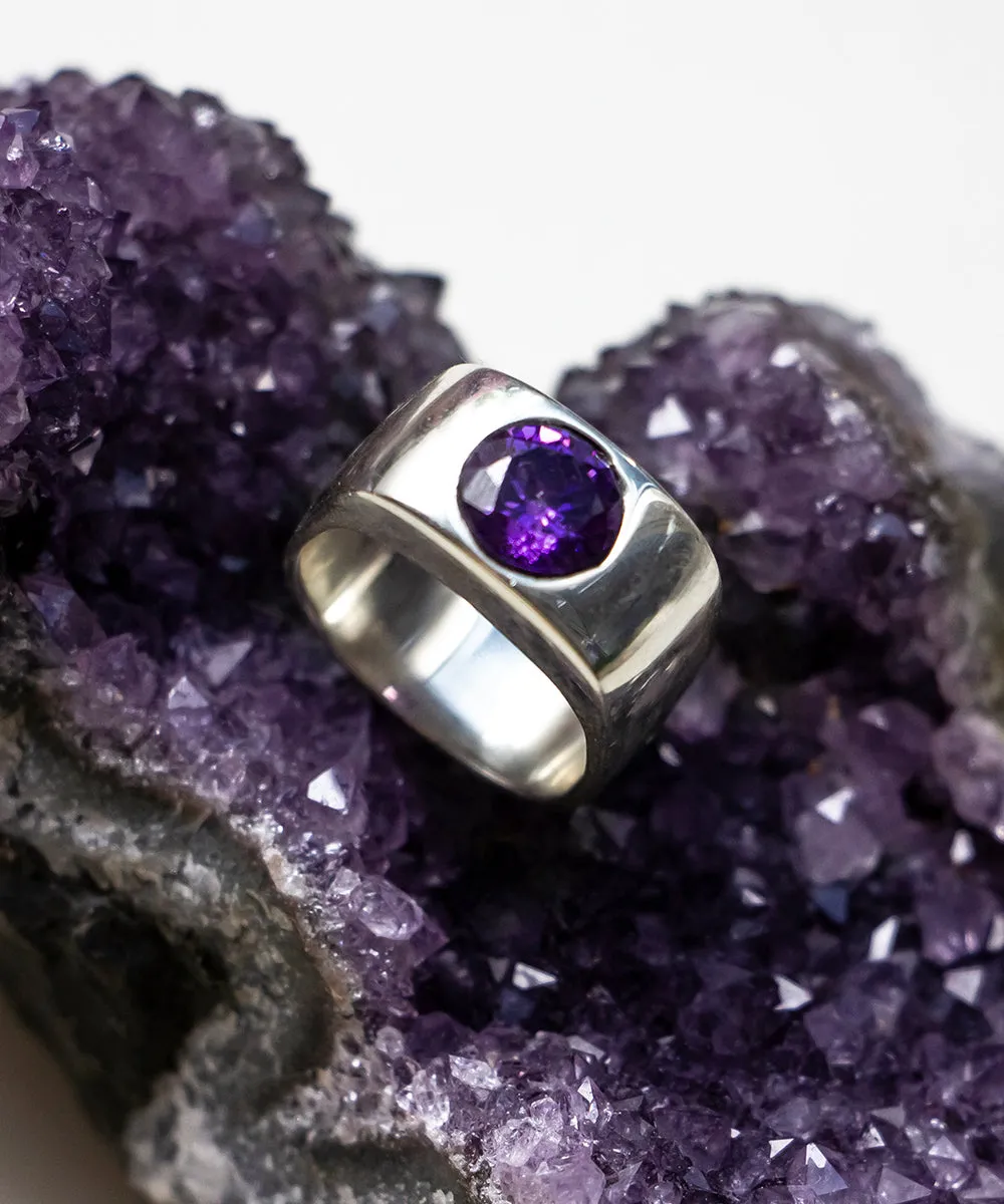 Suez Purple Stone Ring