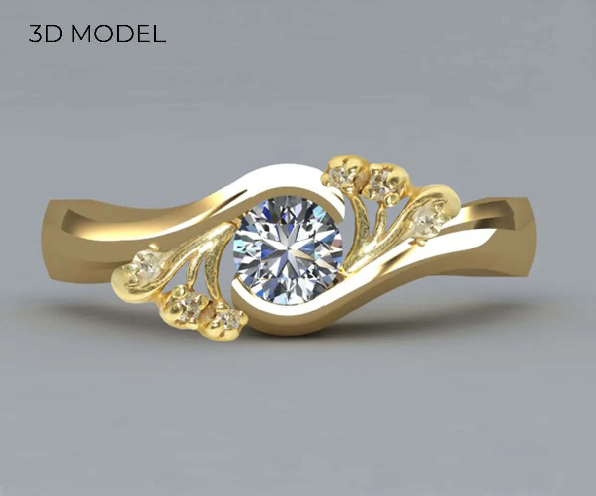 Swirl Diamond Generation Ring Redesigned