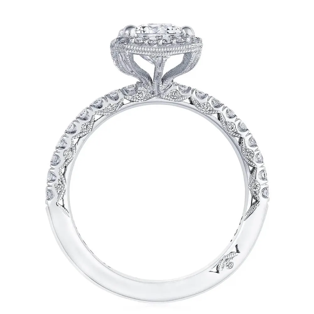 Tacori Emerald Bloom Engagement Ring HT2572EC8X6W