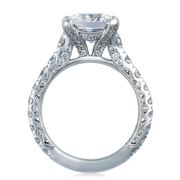 Tacori RoyalT Graduated Prong Set Princess Cut Diamond Engagement Ring