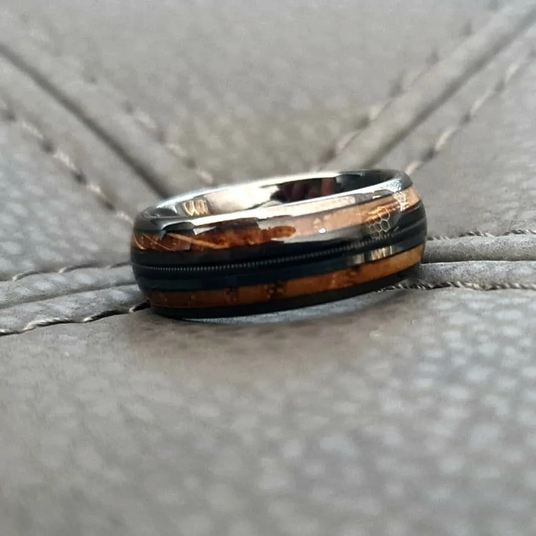 The Marno - Whiskey Barrel & Guitar String Ring