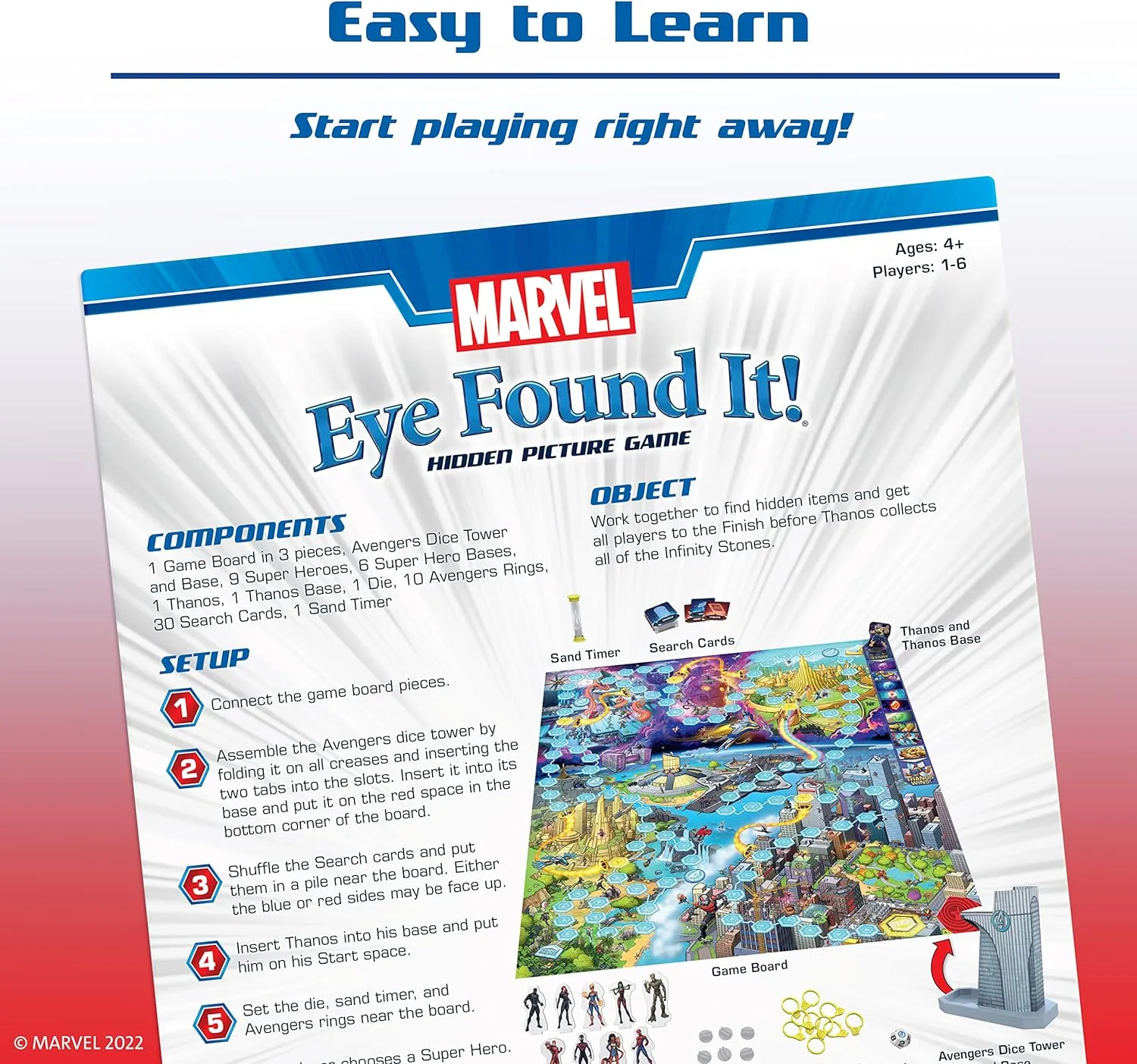 ThinkFun Marvel Eye Found It!® Board Game