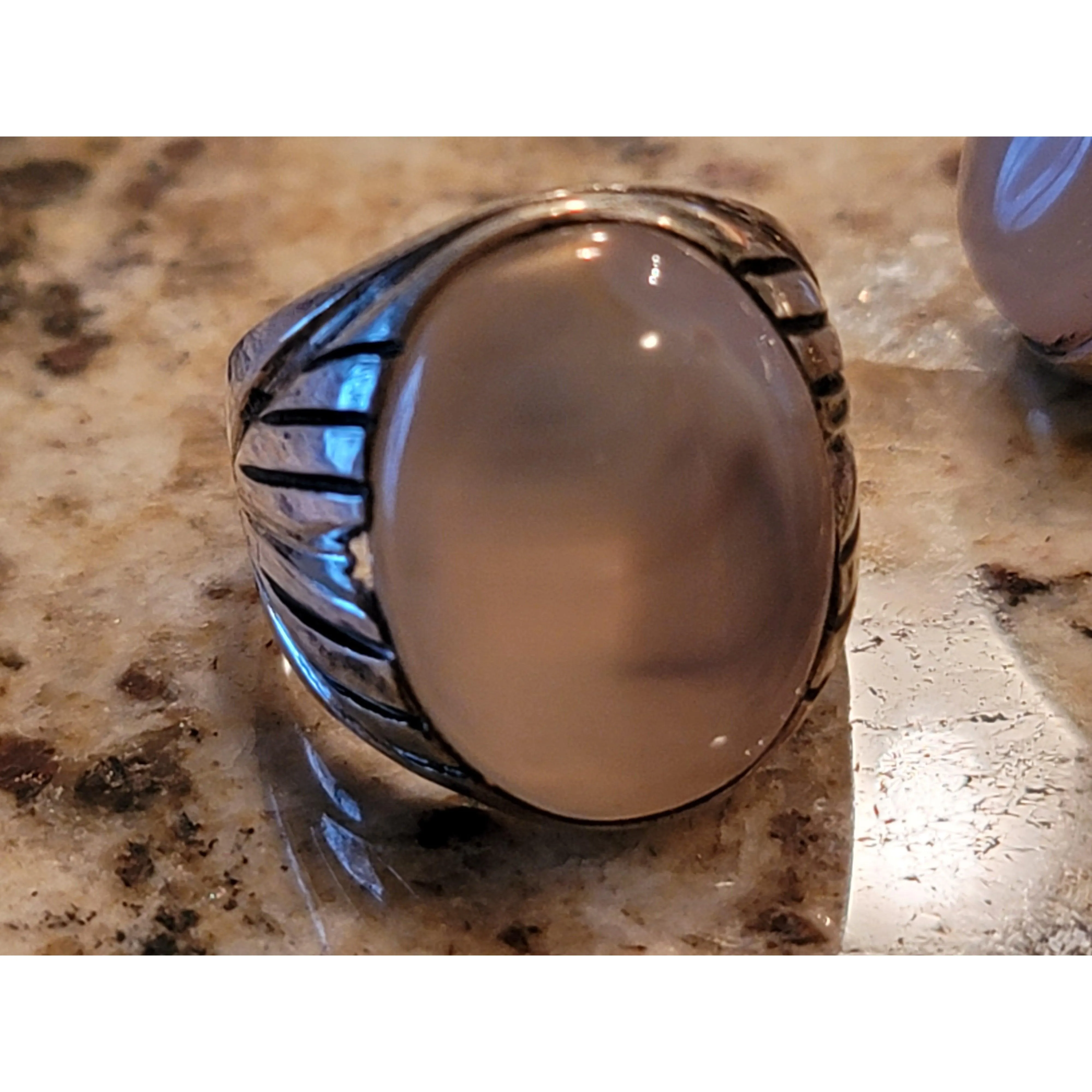 Third eye opening rings - cloud agate LIMITED QUANTITY