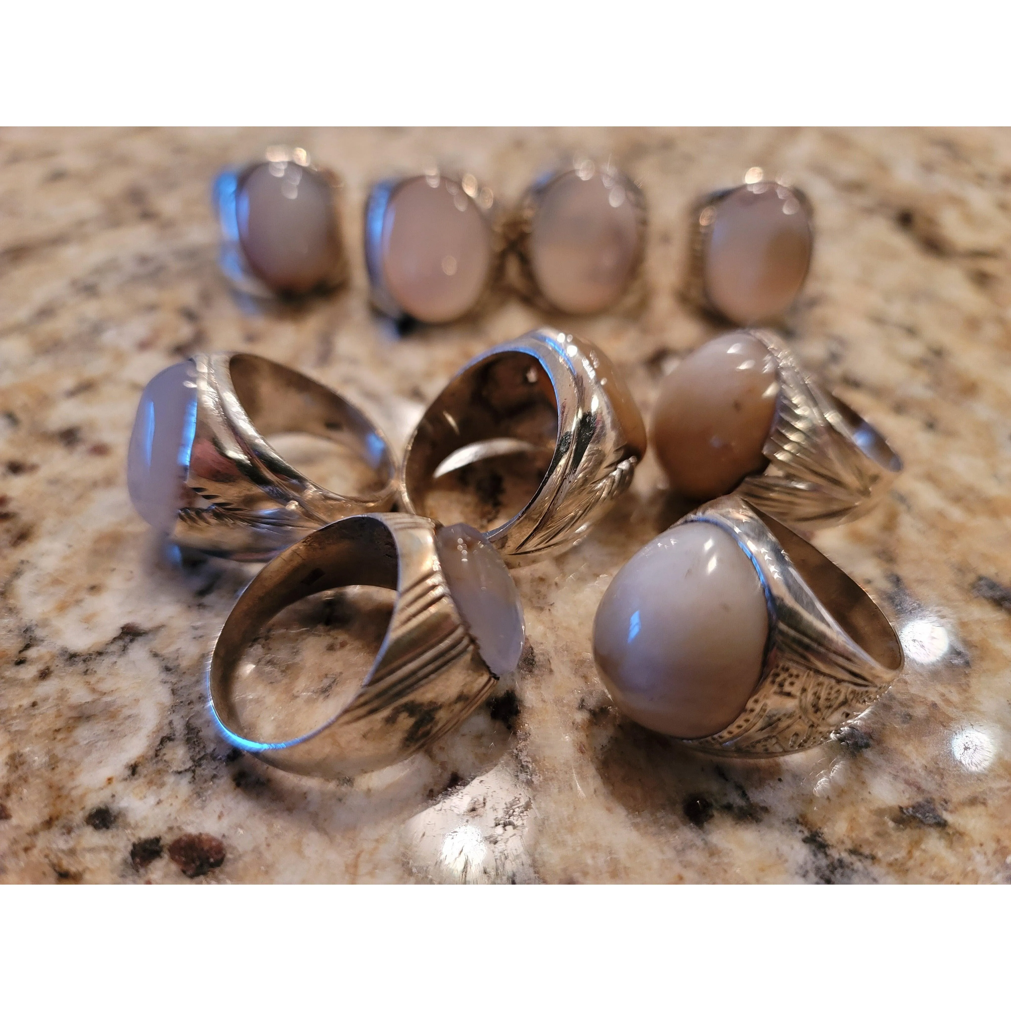 Third eye opening rings - cloud agate LIMITED QUANTITY