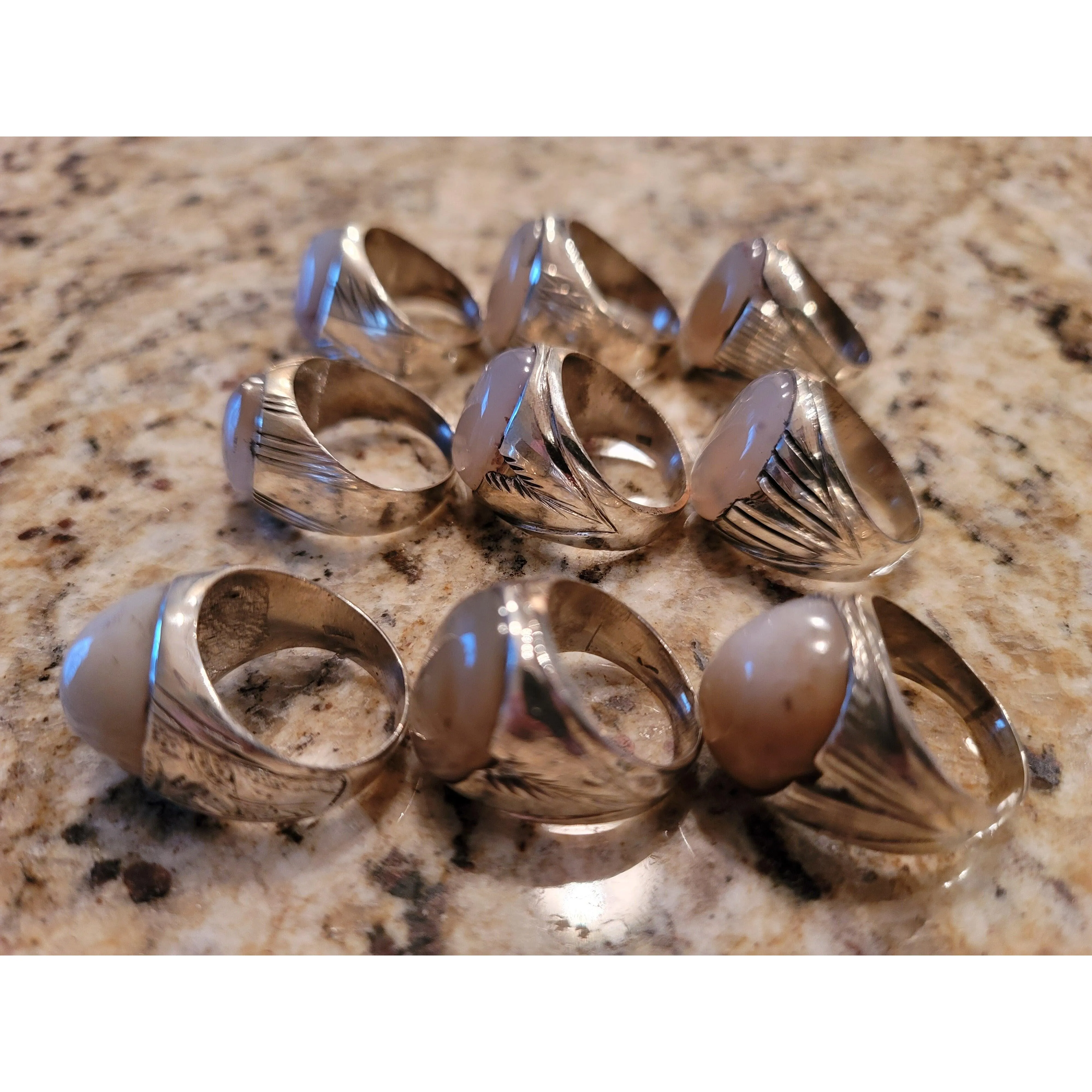Third eye opening rings - cloud agate LIMITED QUANTITY