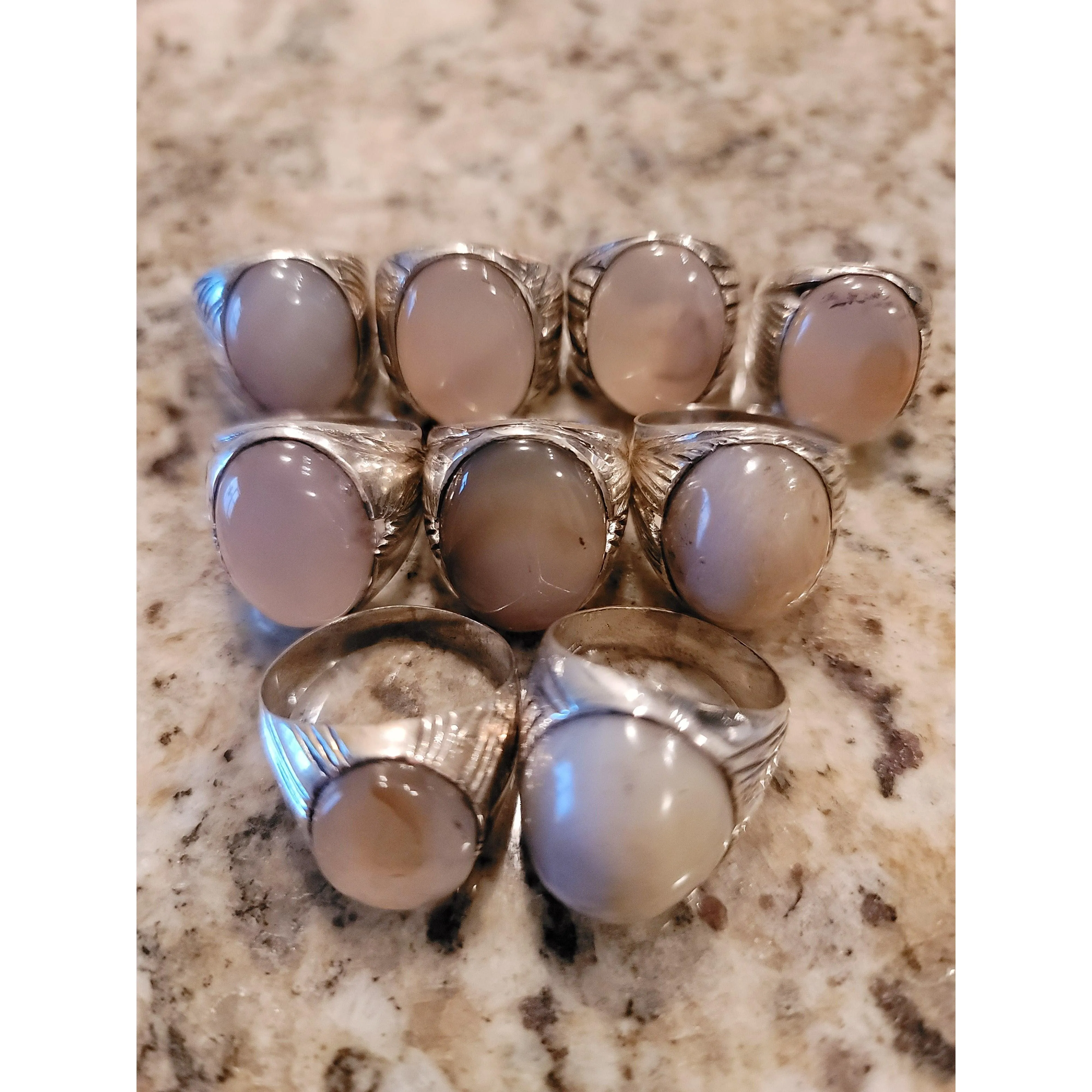 Third eye opening rings - cloud agate LIMITED QUANTITY