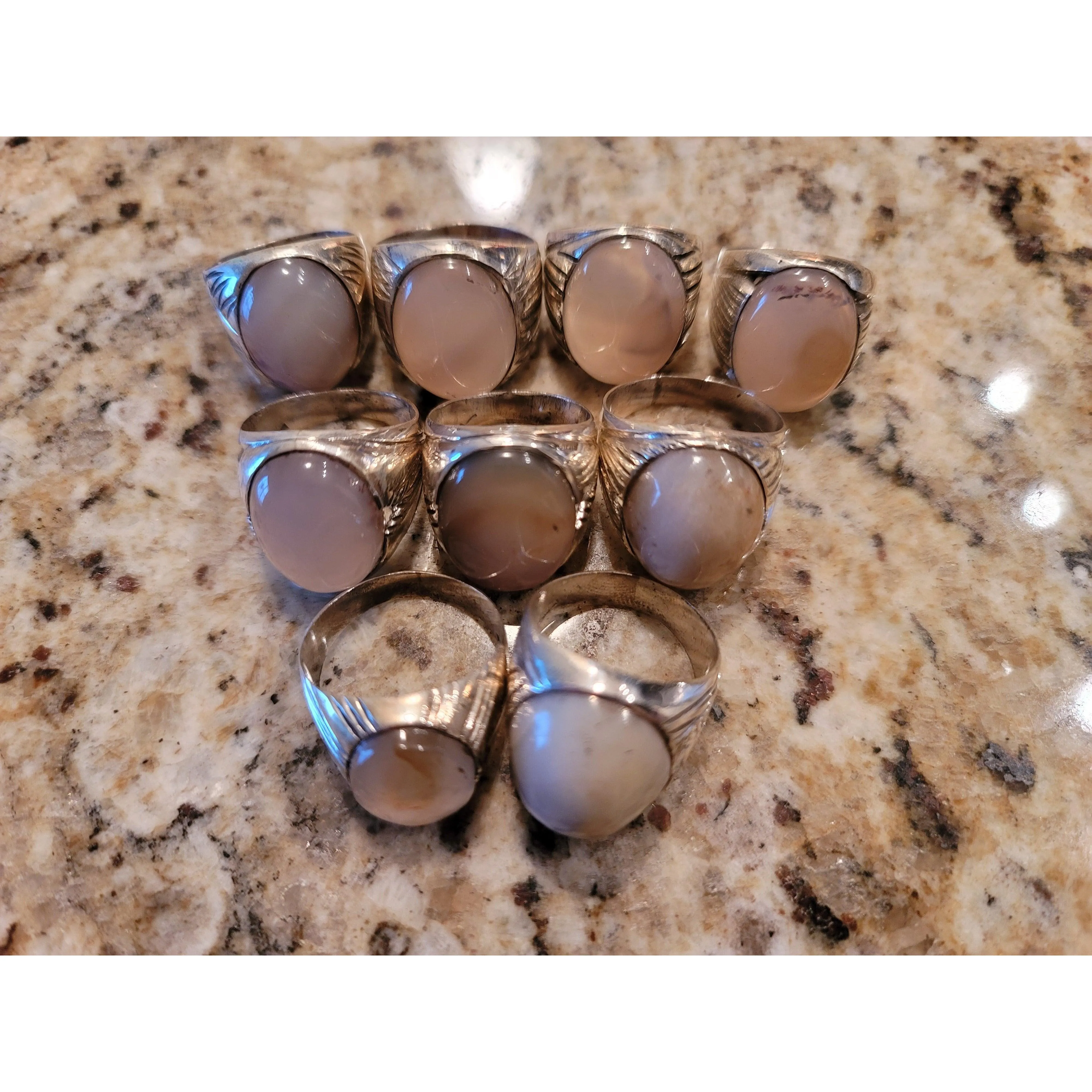 Third eye opening rings - cloud agate LIMITED QUANTITY