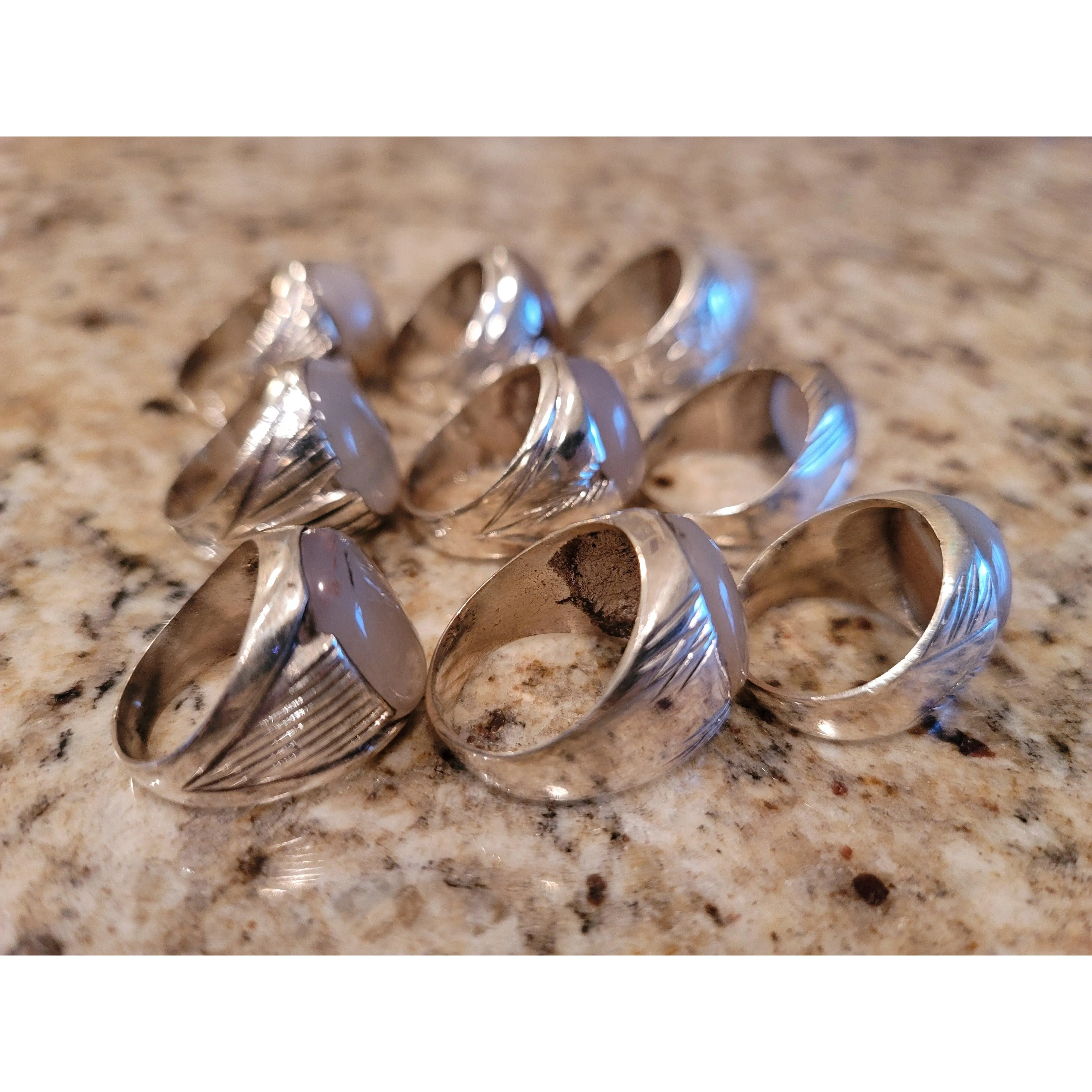 Third eye opening rings - cloud agate LIMITED QUANTITY