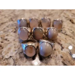 Third eye opening rings - cloud agate LIMITED QUANTITY