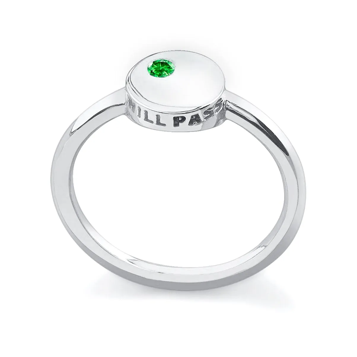 This Too Will Pass Emerald Ring