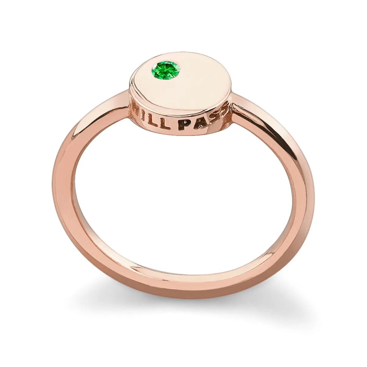 This Too Will Pass Emerald Ring