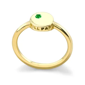 This Too Will Pass Emerald Ring