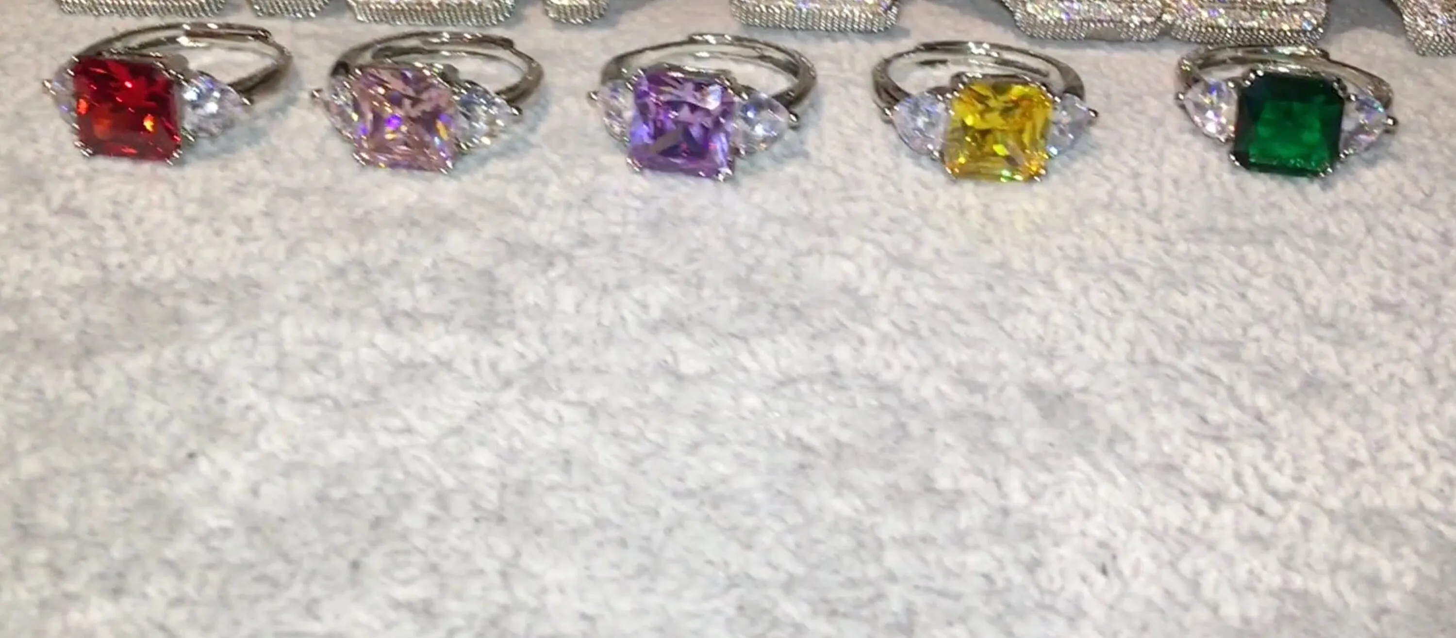 Three Stone Ring | Yellow Diamond Ring | Womens Engagement Ring | Engagement Rings | Womens Rings | Emerald Engagement Ring | Baguette Ring