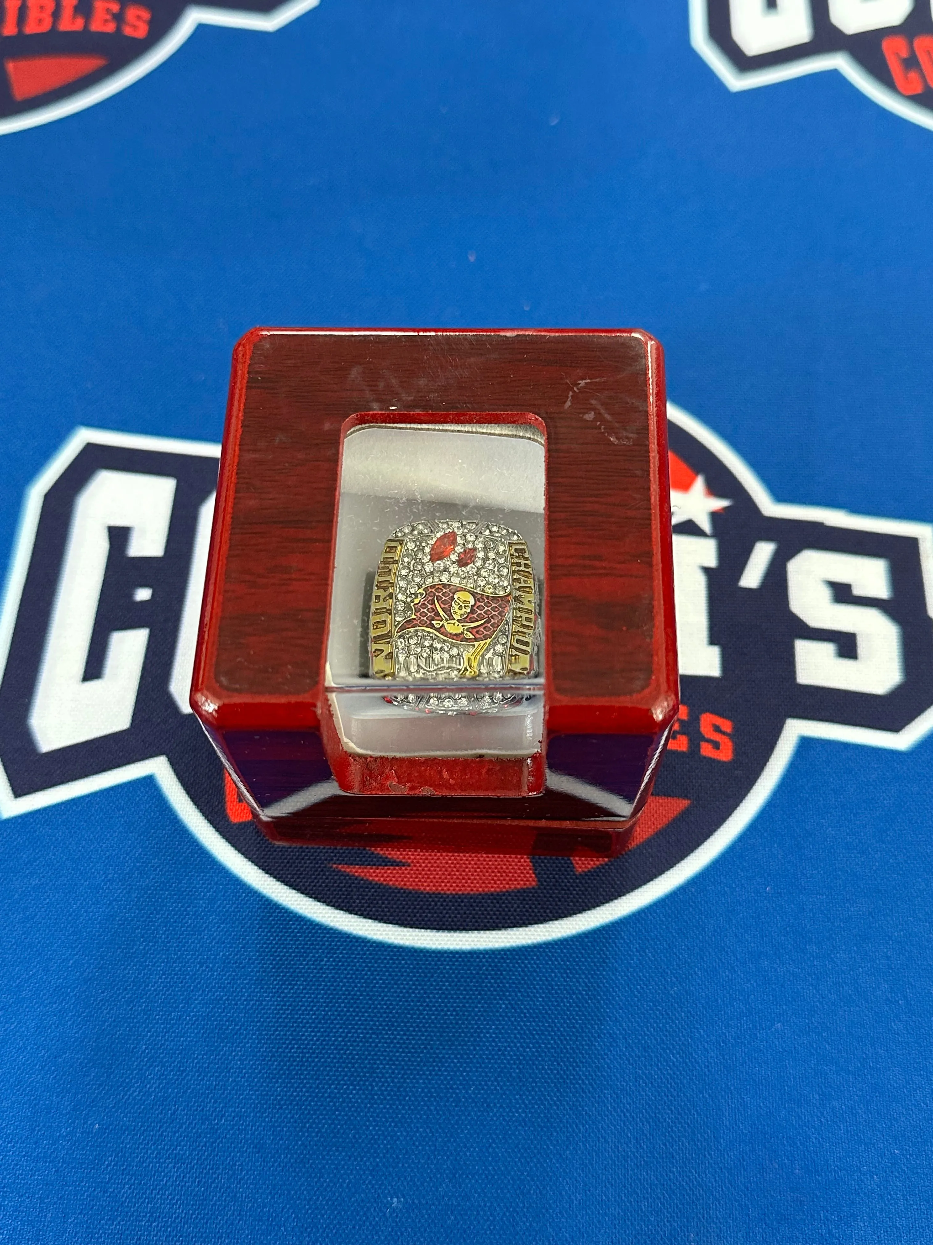 Tom Brady Tampa Bay Buccaneers Replica Super Bowl LV Ring with Display Box
