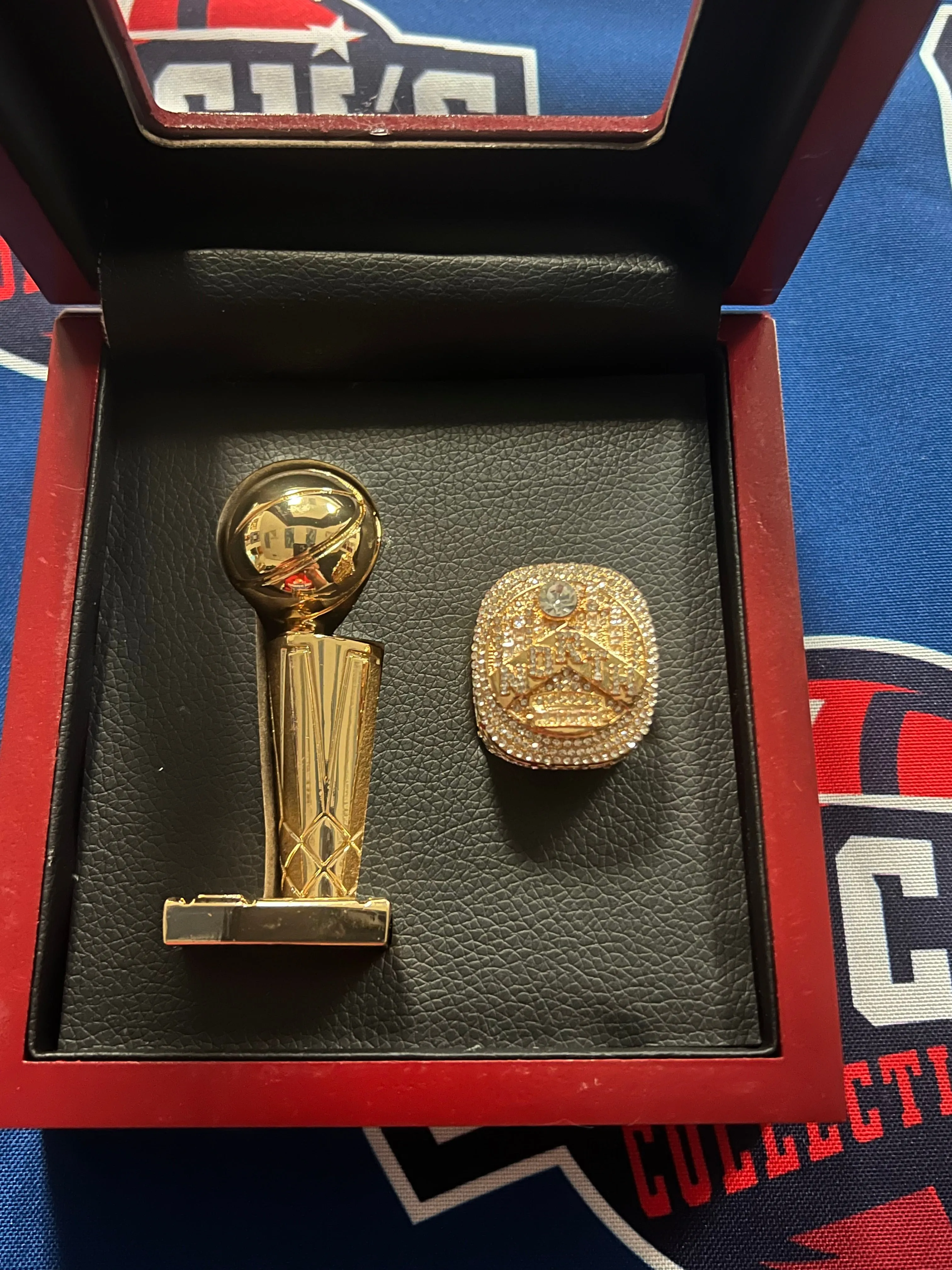 Toronto Raptors 2pc Replica NBA Championship Ring & Trophy with Display Box