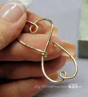 Treasured Hearts Charm Holder Pendant Tutorial, Wire Wrap Jewelry Tutorial
