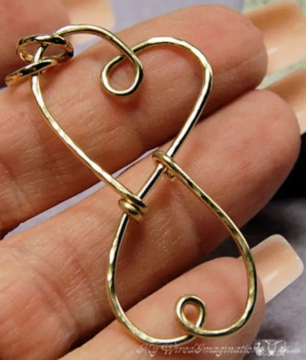 Treasured Hearts Charm Holder Pendant Tutorial, Wire Wrap Jewelry Tutorial