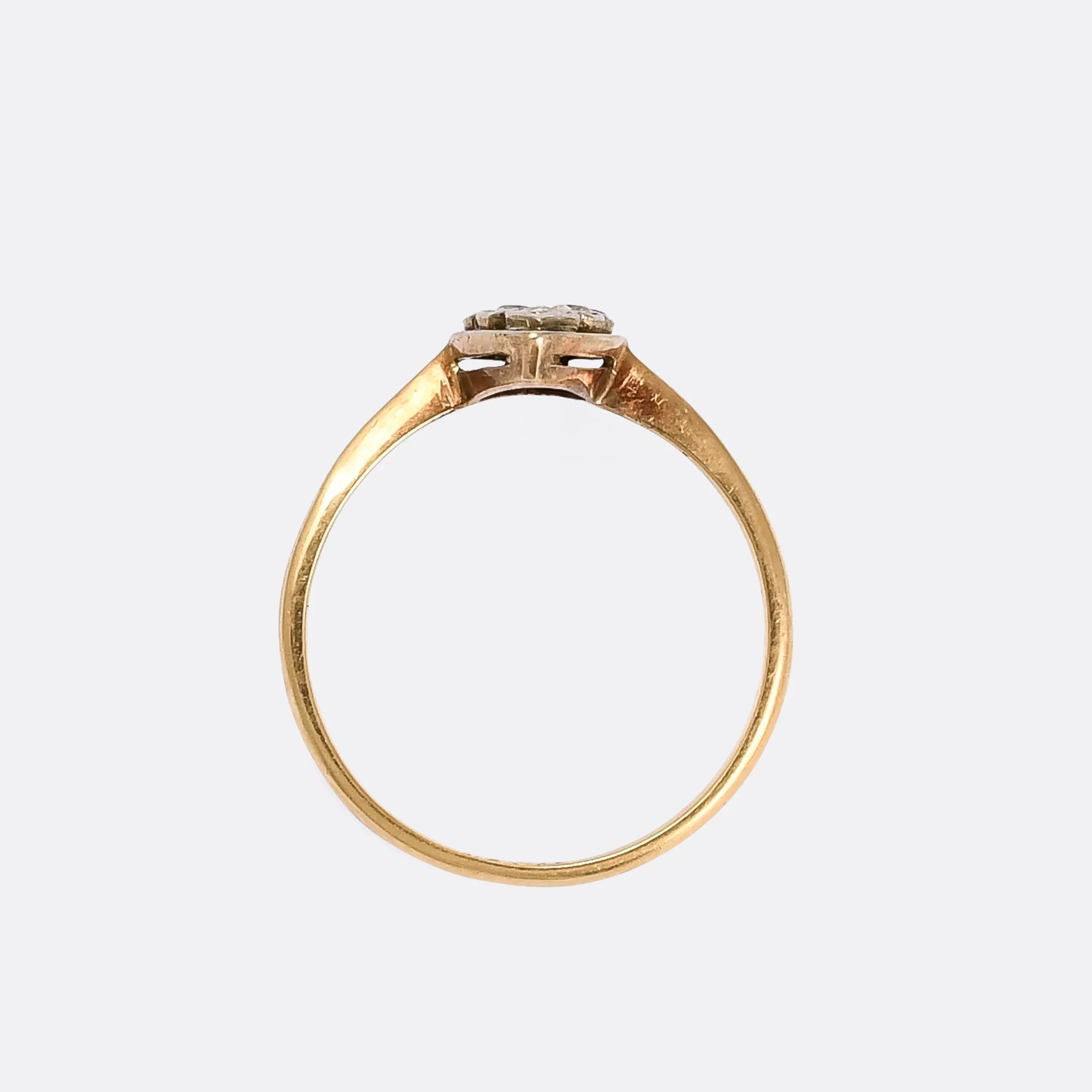 Victorian Diamond Navette Cluster Ring