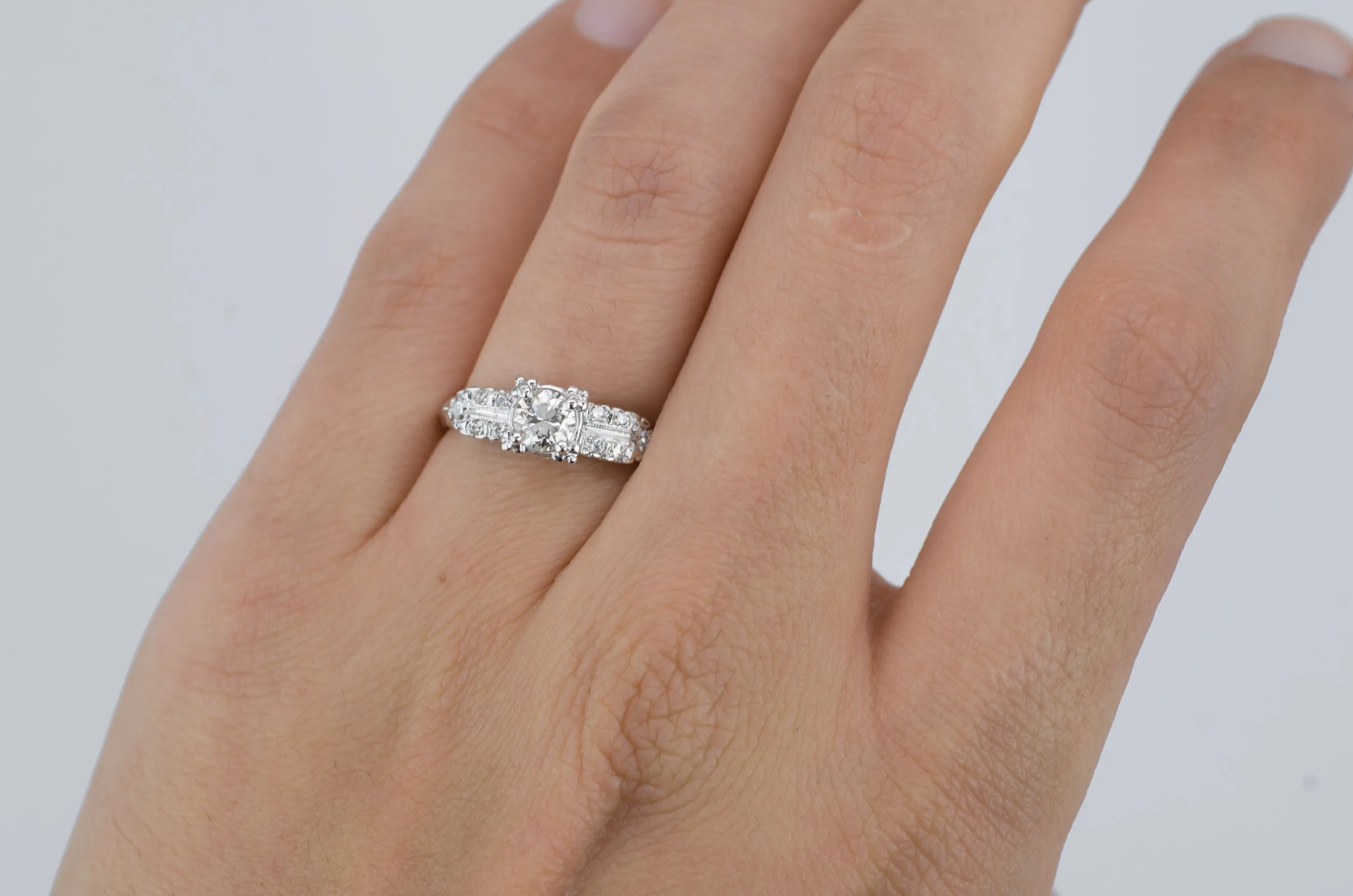 VINTAGE OLD EUROPEAN CUT DIAMOND RING