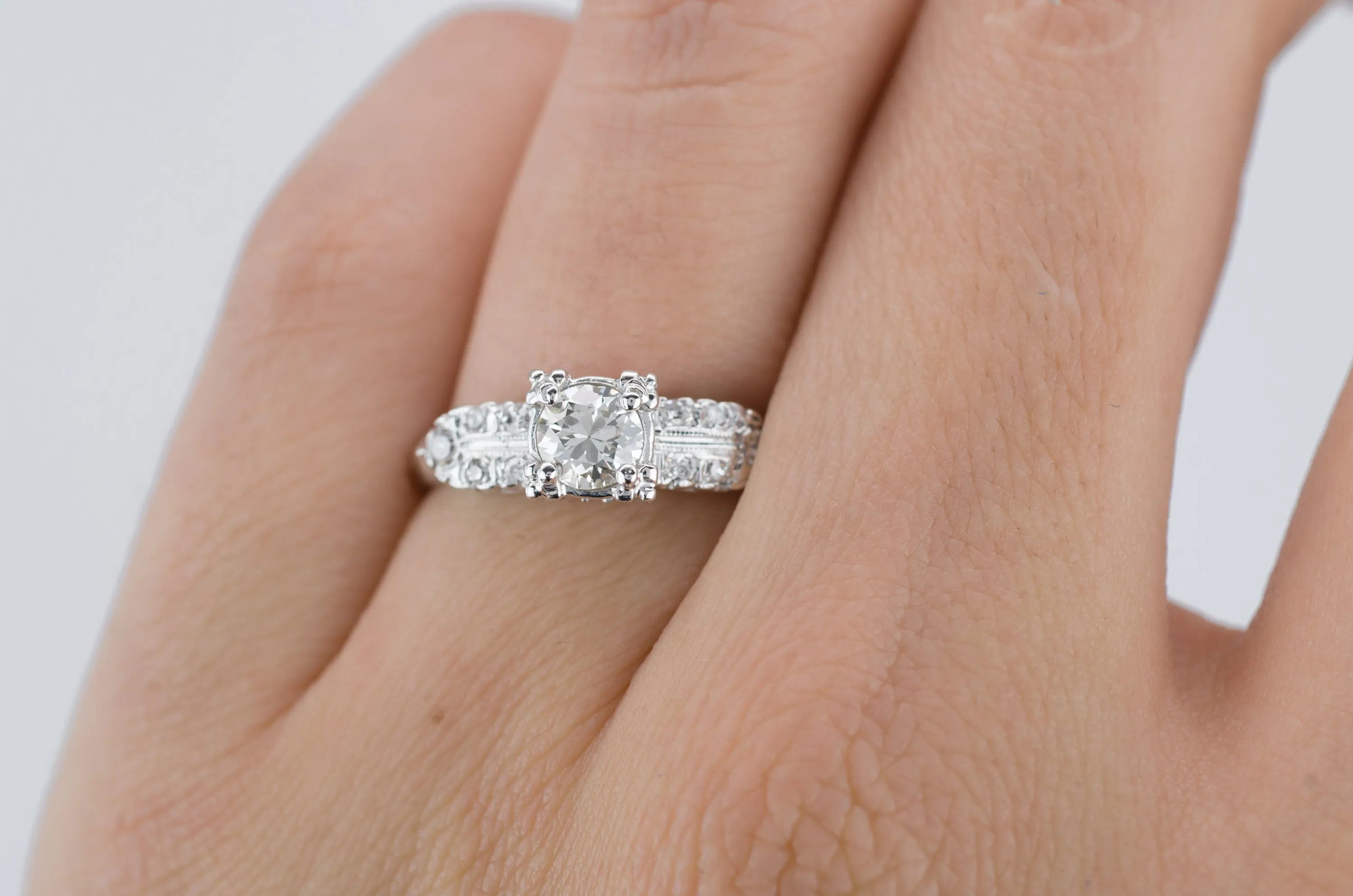 VINTAGE OLD EUROPEAN CUT DIAMOND RING