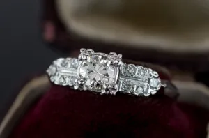 VINTAGE OLD EUROPEAN CUT DIAMOND RING