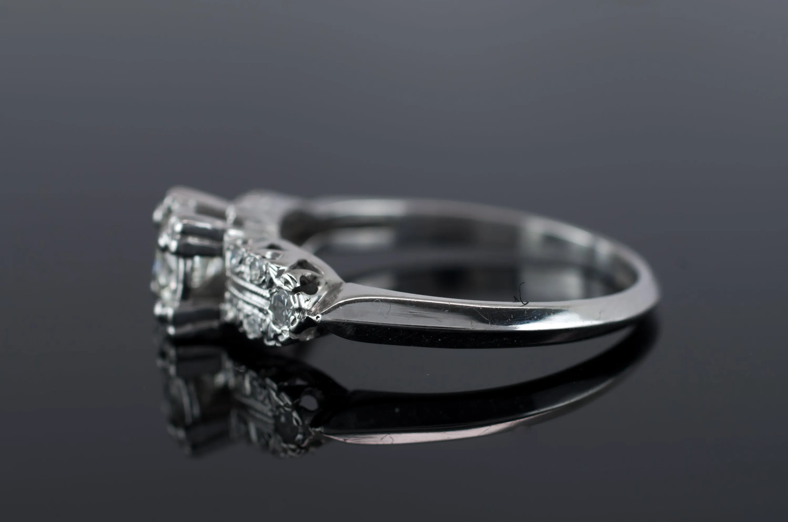 VINTAGE OLD EUROPEAN CUT DIAMOND RING