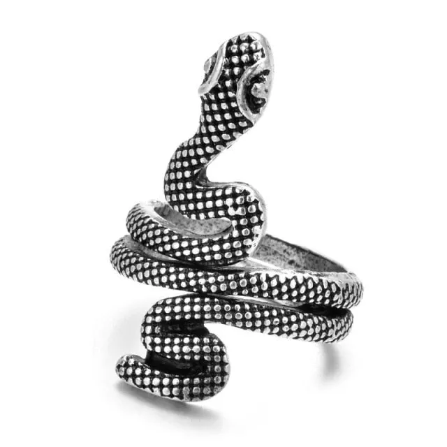 Vintage Snake Ring, resizable