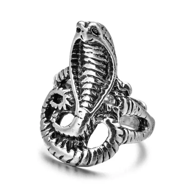 Vintage Snake Ring, resizable