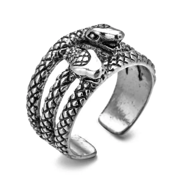 Vintage Snake Ring, resizable